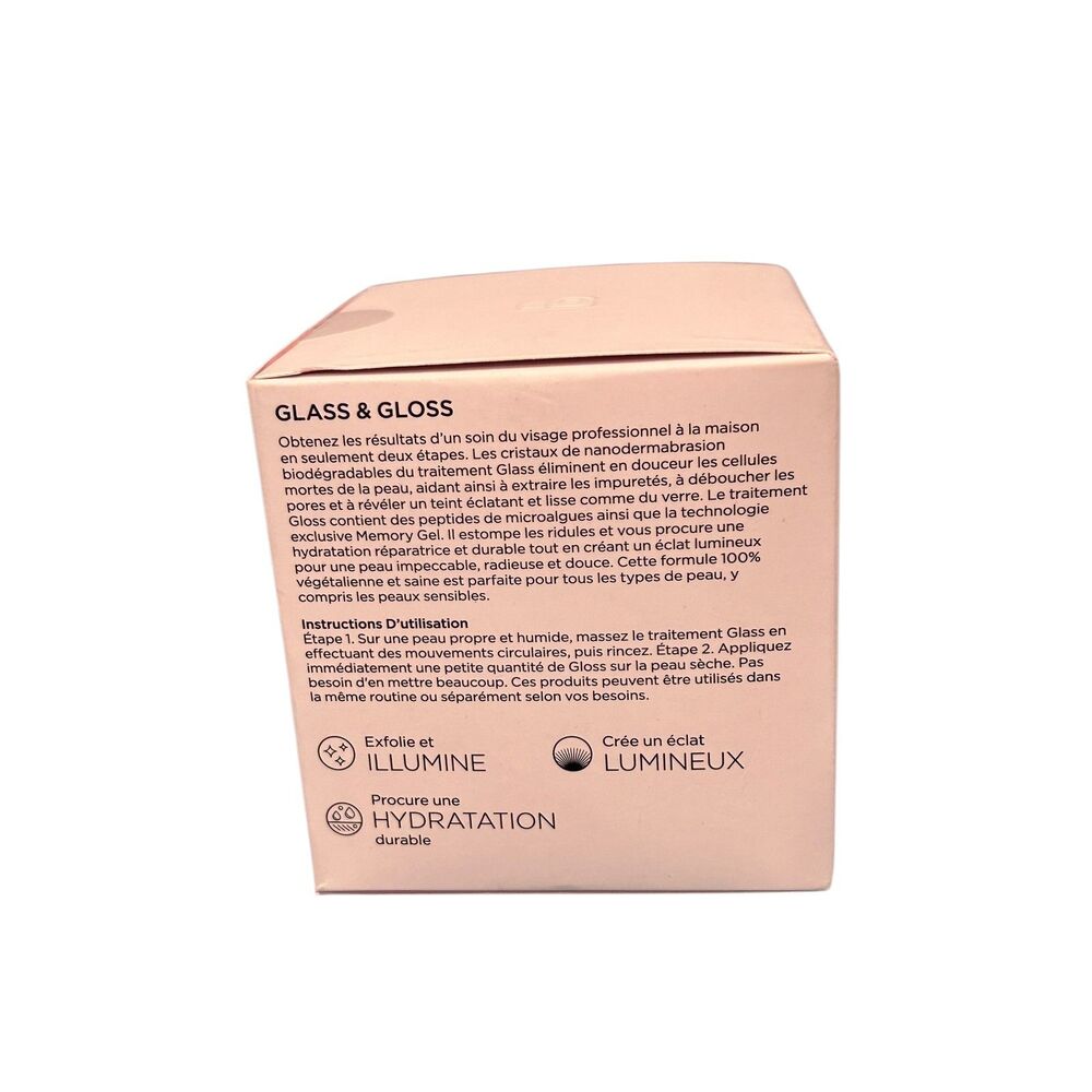 BeautyBio Glass & Gloss At-Home 2-Step Facial System  30 ml New in a box - Picture 2 of 4